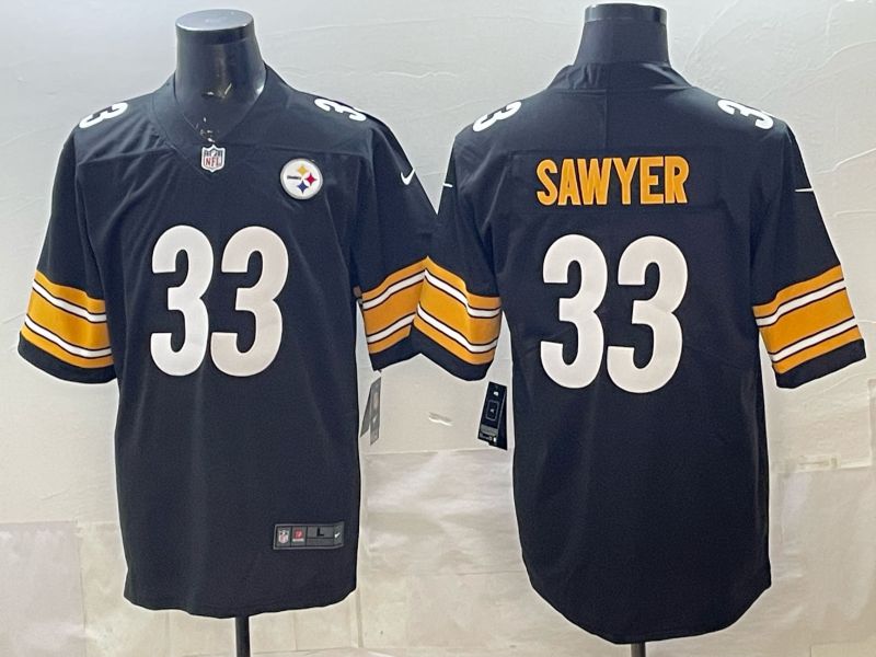 Men 2026 Pittsburgh Steelers #33 Sawyer Black Nike Limited NFL Jersey 01